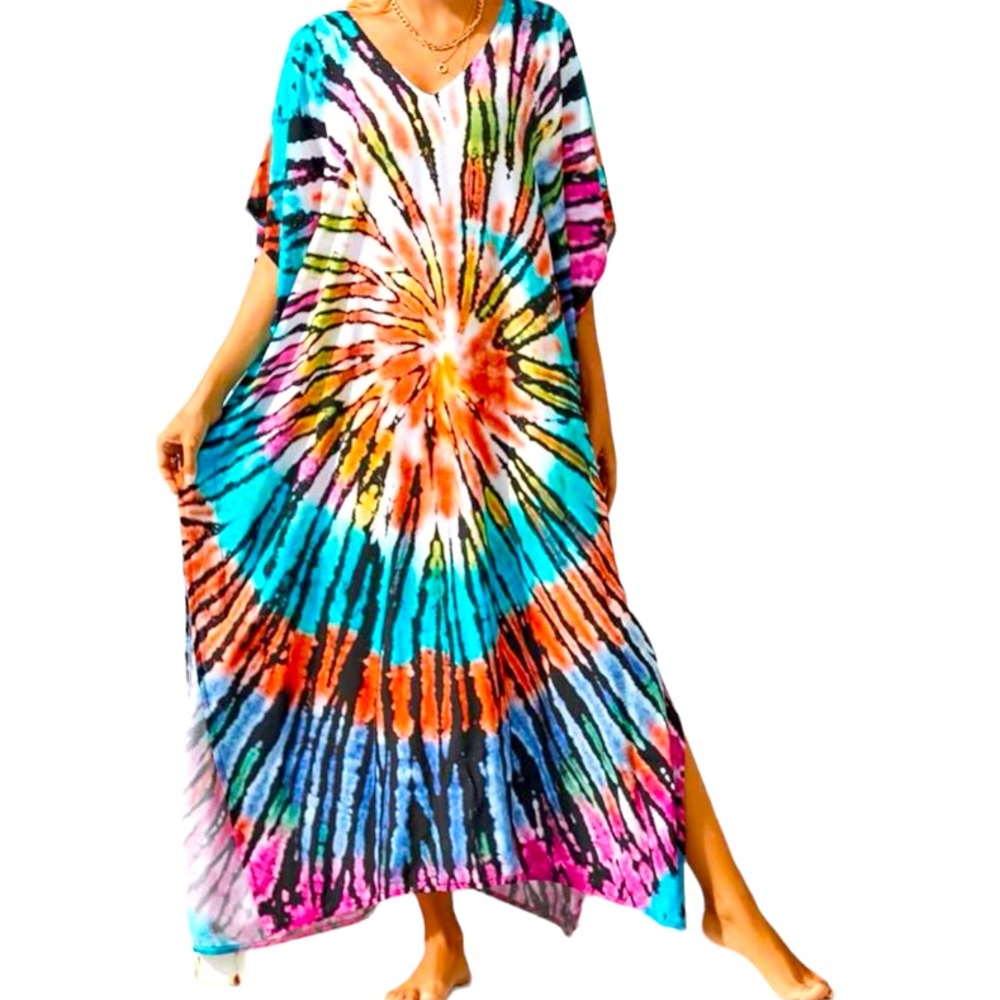 #2 Tie Dye Kaftan Cover Up